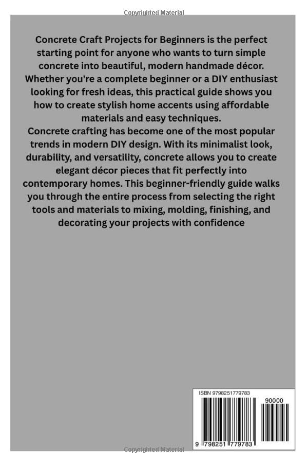 CONCRETE CRAFT PROJECTS FOR BEGINNERS: Simple DIY Planters, Coasters, Trays, and Decorative Pieces for Stylish Handmade Home Décor image 3