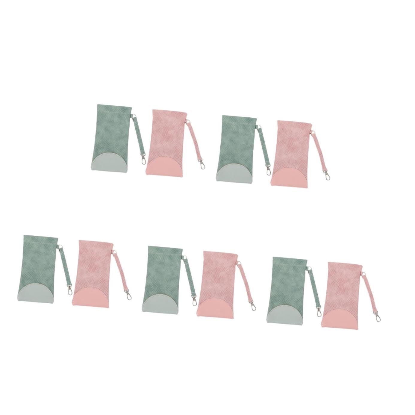 GALPADA 10stücke Brillenbeutel Tragbare Druckresistente Brillenpouches Mintgrün Und Kirschblüte Für Sonnenbrillen Und Lesebrillen Schutz Vor Kratzern Und Beschädigungen