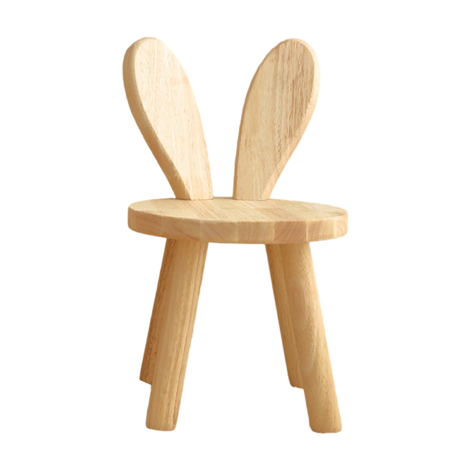 OSNIYAW Wooden Stool for Toddlers, Children's Wooden Chair with Non-Slip Feet, Children's Playroom or Nursery 2 Years, Animal Seat