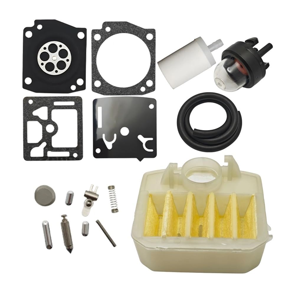 Kit carburateur tronçonneuse 345 350 préparer l'hivernage et la coupe de bois