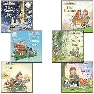 Percy the Park Keeper Collection 6 Books Set By Nick Butterworth