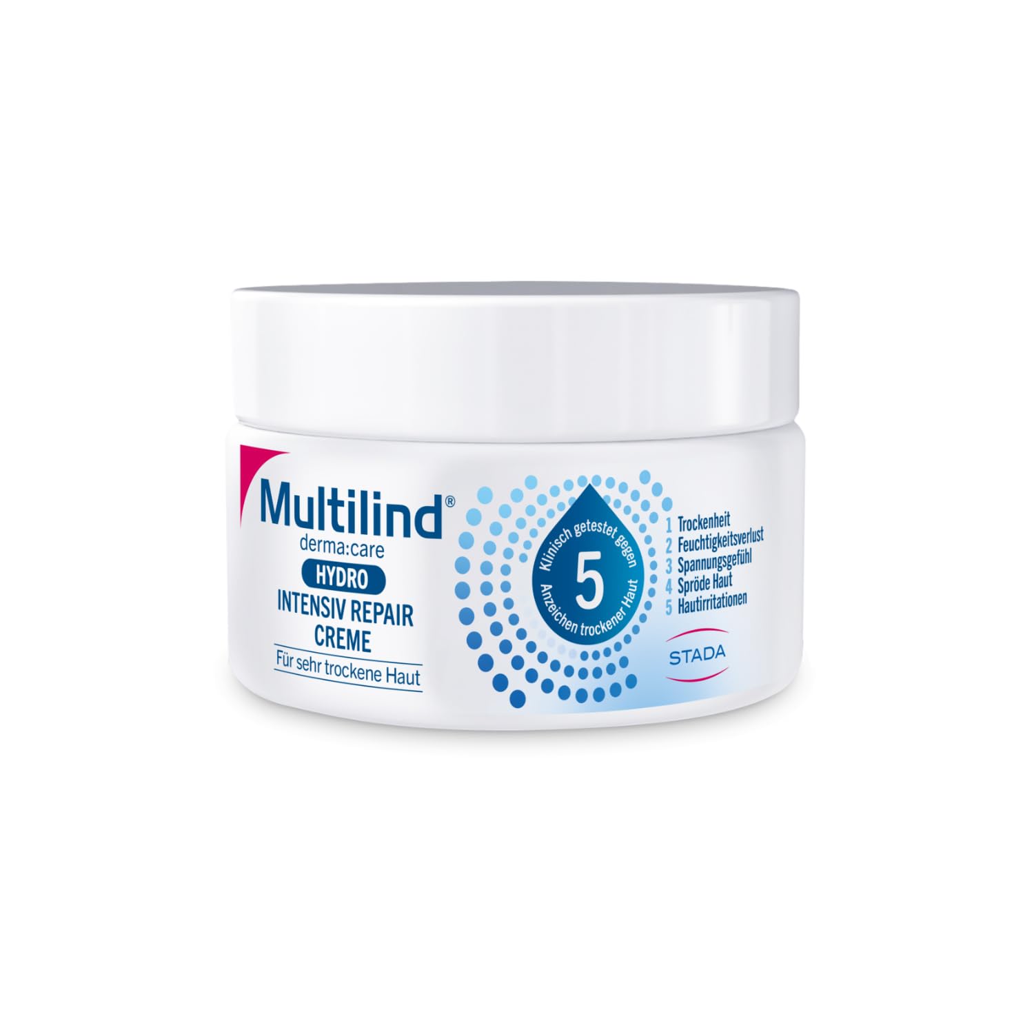 Multilind derma care Hydro Intensiv Repair Creme für sehr trockene Haut, 150 ml Creme