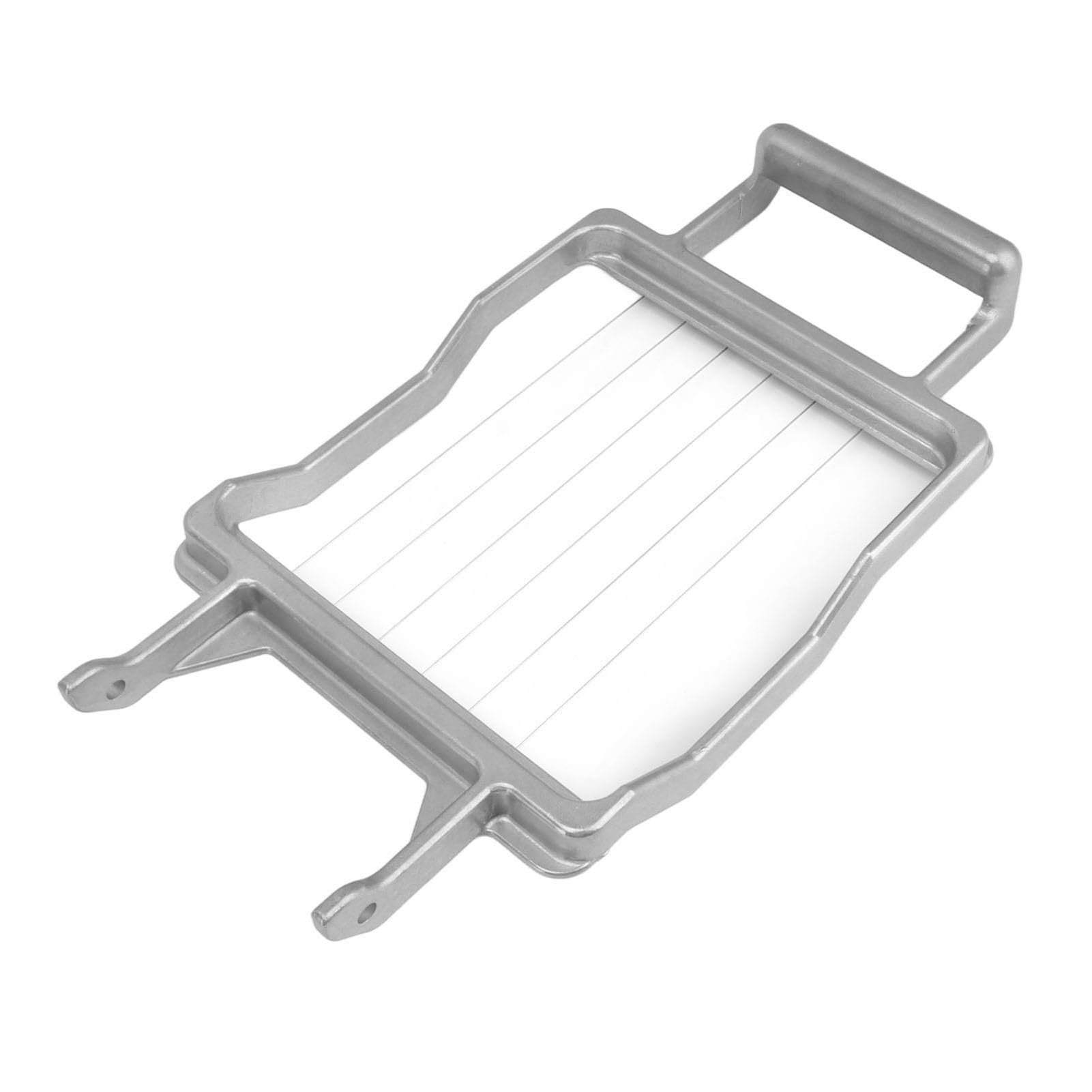 Handkäsehobel mit Edelstahldraht für Hartkäse Aufschnitt Obst Gemüse – Leichter AluKörper, präzise Rasterskalierung, ergonomischer Griff (20mm)