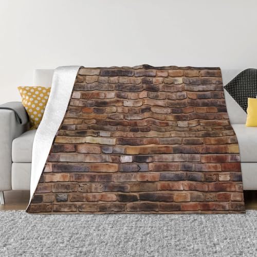Couverture murale de brique en microfibre contre le froid de la climatisation sur canapé - 2