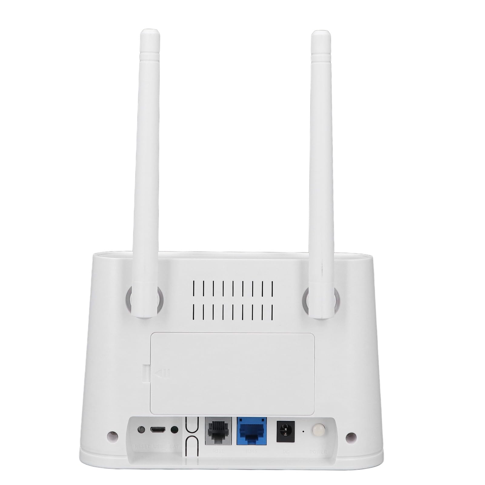 Modem-Routeur 4G LTE débloqué avec Emplacement pour Carte SIM, WiFi 300 Mbps, Couverture 200 M, Routeur Wi-FI sans Fil avec 2 Antennes à Gain élevé 5 DBi, 20 Utilisateurs (Prise