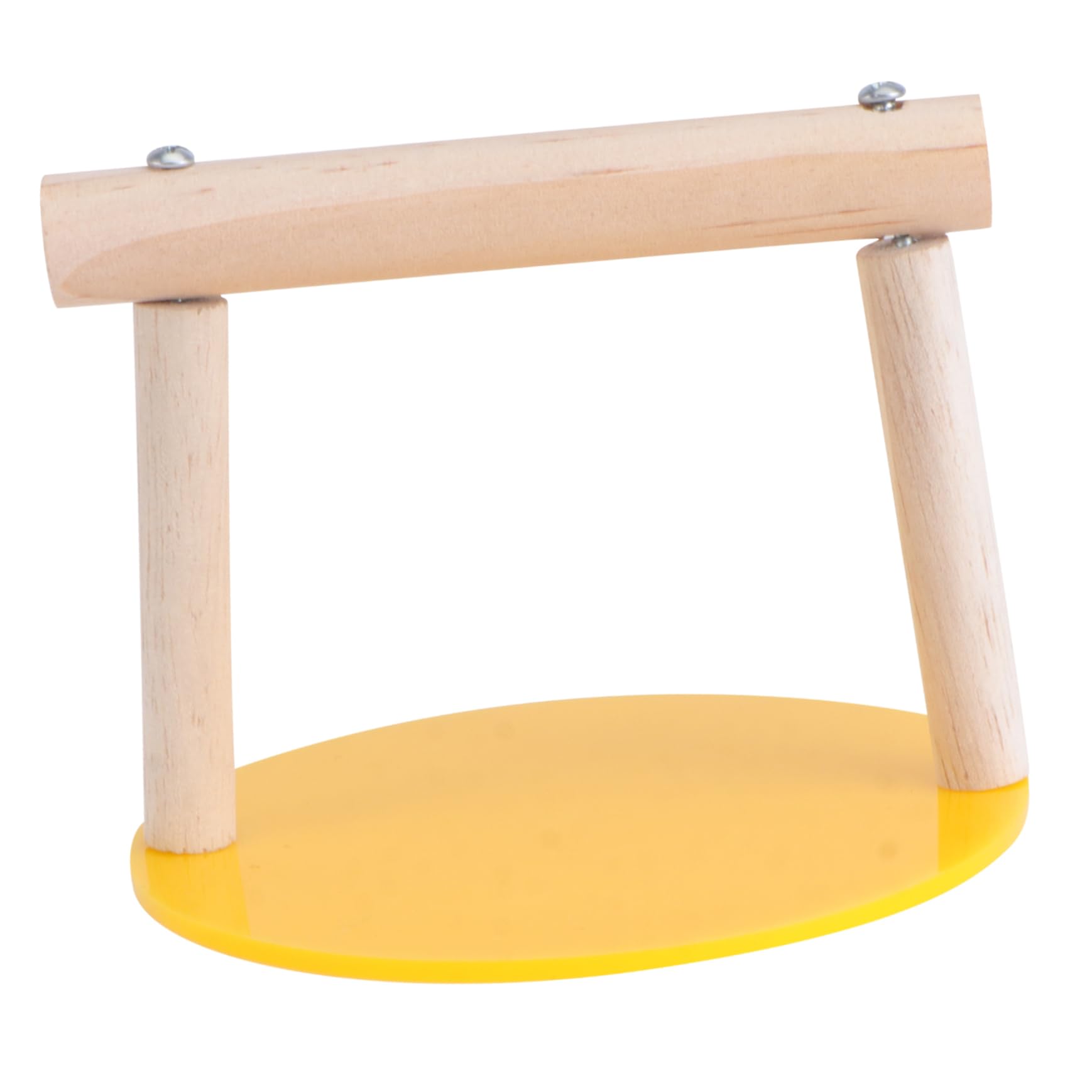 VANZACK Wooden Parrot Stand and Climbing - Creative Activity Rack for Macaws - African Greys Budgies and Cockatiels Ideal Training Stand for Birds Durable Pet Accessory