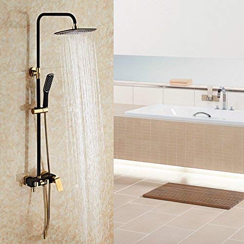 Pommeau de douche en or noir cuivre contre les variations d'eau