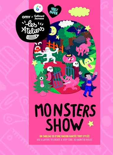 Monsters show - Un tableau 3D d'une maison hantée trop stylée - Les Ateliers OMY, Loisirs créatifs dès 6 ans