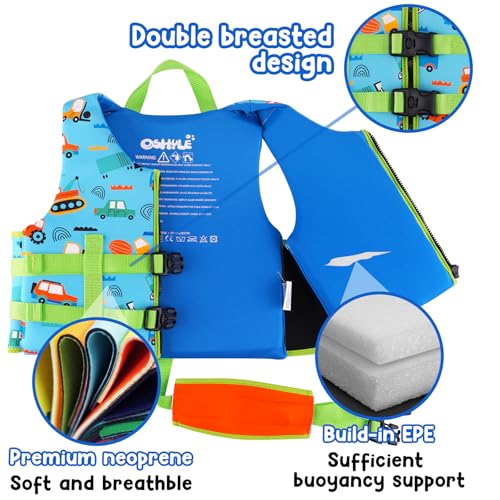 Image of Toddler Swim Vest, Neoprene Trainer with Adjustable Straps and Crotch Strap