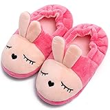 Toddler Boys Girls Cute Slippers Unicorn Fluffy Fuzzy Winter Warm Slippers Cartoon Animal Plush Indo