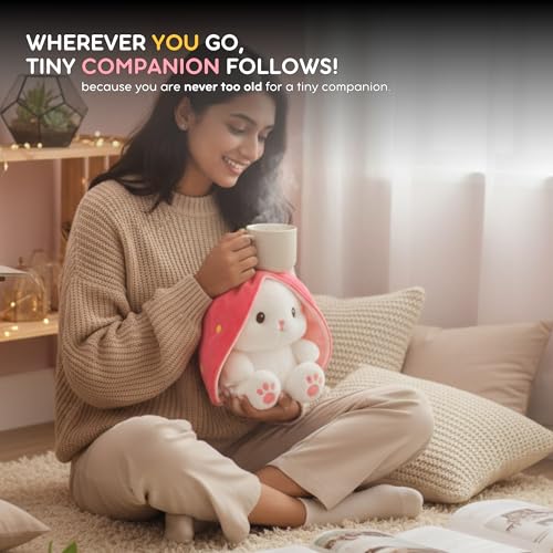 Image of Flufies Plush Soft Toys for New Born Baby and Baby Boy - Soft and Easy Wash Plush - Huggable Plush Toys for Girls and Boys - Soft Toy for Home Decor (Strawberry Rabbit)