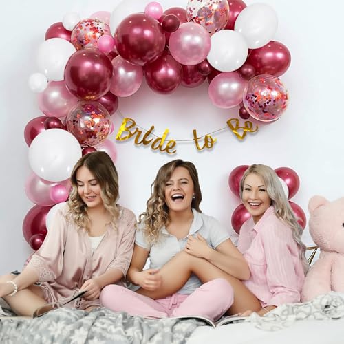 Image of Party Propz Bride to Be Decoration Set Combo - 41 Pcs Bridal Shower Decorations | Balloons for Bachelorette Party | Bridal Decoration Items | Bride to be Party Decoration Pack (Cardstock)