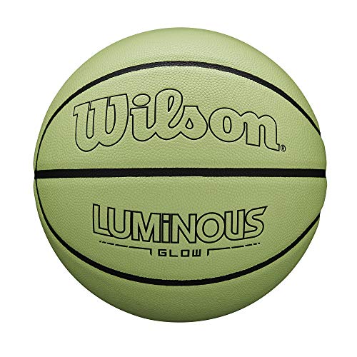 Wilson Luminous Glow Basketball - Size 7 - 29.5', Green