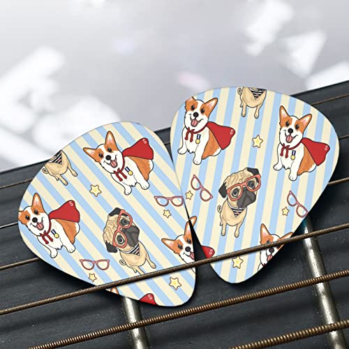 Lot de 12 médiators en forme d’étoile pour guitare basse électrique et acoustique Motif chiots mignons - Les Beatles, Paul McCartney, John Lennon, RIngo Starr, George Harrison Lot de 12 médiators en forme d'étoile pour guitare basse électrique et acoustique Motif chiots mignons – Image 8