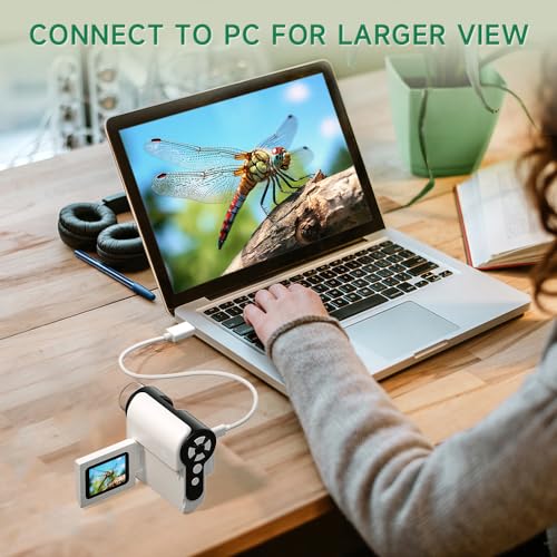 Image of Microscope for Kids, [3-in-1] 1000X Handheld Mini Scope with 2 inch LCD Screen, Portable Miniscope for Kids 8-12 Halloween Christmas Birthday Edu Gifts, 32GB TF Card Included