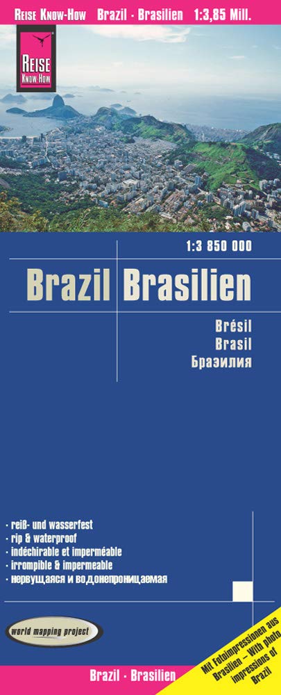 Brazil: (world mapping project) (Brazil (1:3,850,000)): reiß- und wasserfest (world mapping project)