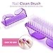 Gel Nail Polish Remover Tool - 200pcs Lint Free Nail Wipes 10pcs Nail Polish Remover Clips Pump Dispenser Cuticle Pusher Nail Brushes Nail File Nail Buffer BTArtbox Gel Polish Remover Tools Kit