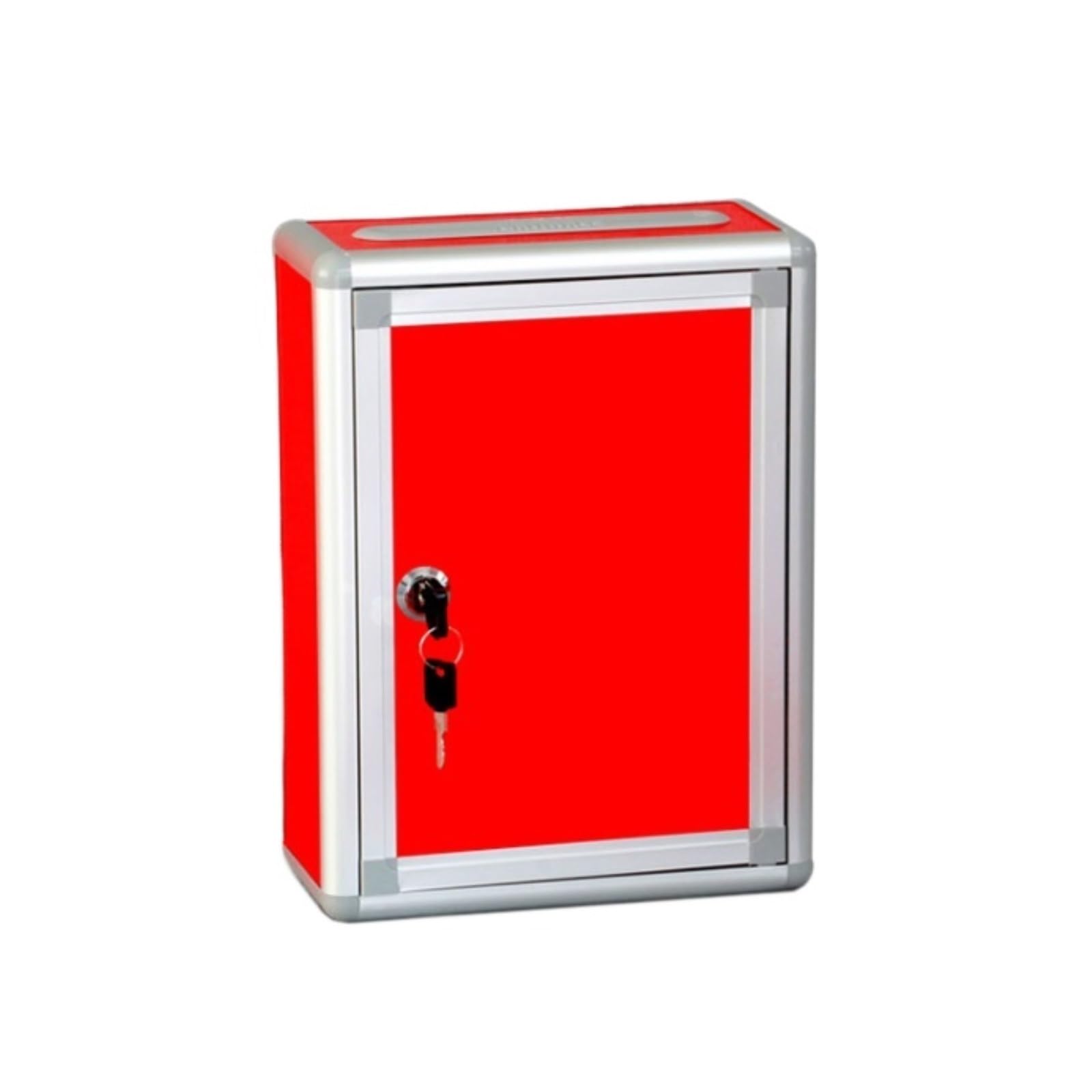 Buzón Buzón De Sugerencias Contenedor Almacenamiento Cartas Sobres Montado En La Pared Metal Decorativo