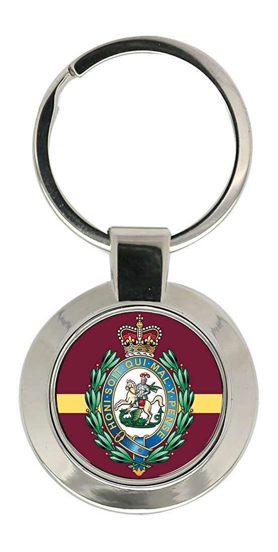 Giftshop Uk Unisex Silver Coloured Metal Royal Regiment Of Fusiliers Crest, British Army Key Ring