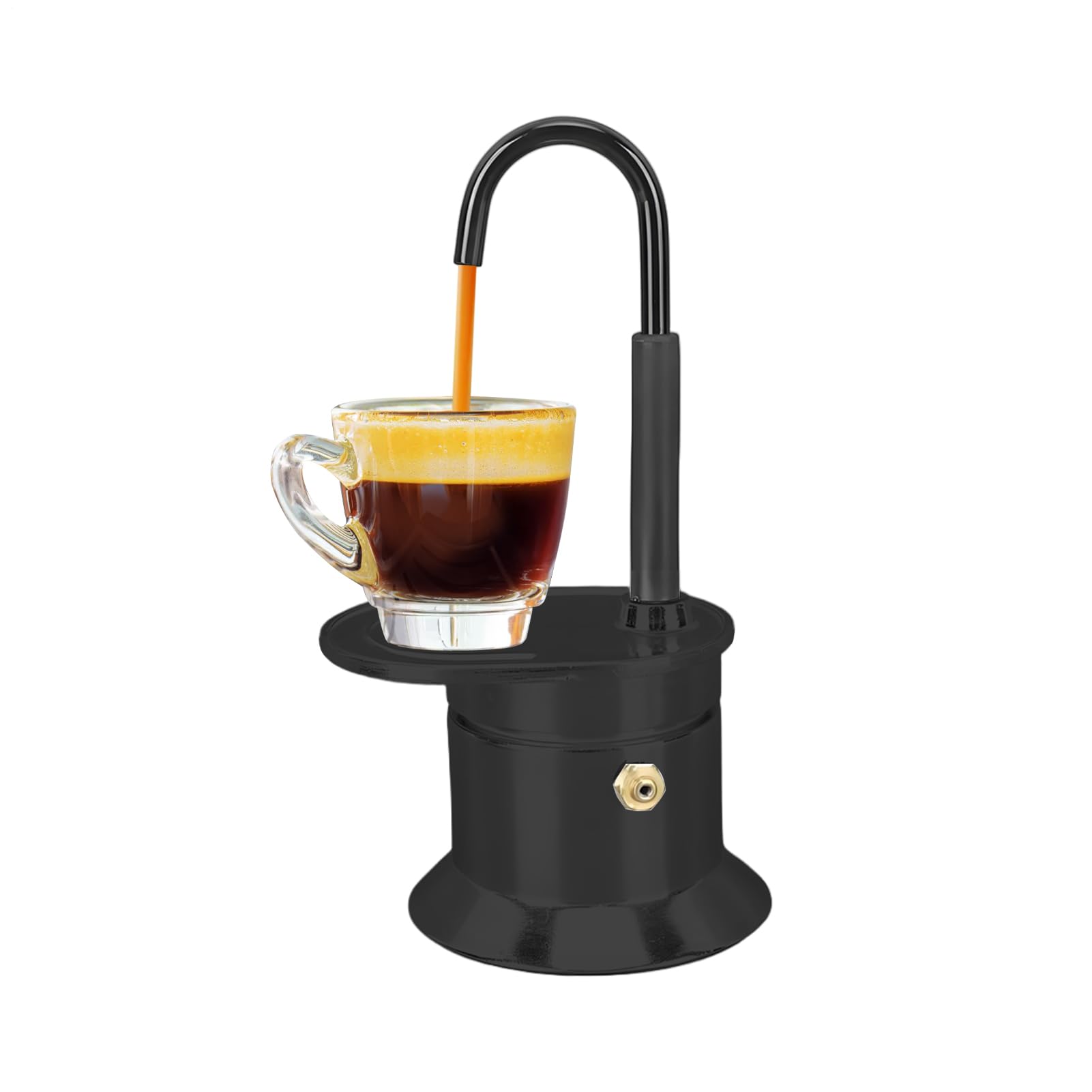 Coffee Machine Coffee Making Machine Food Grade Kettle with Aluminum Tube for Home Kitchen Back Exterior Back