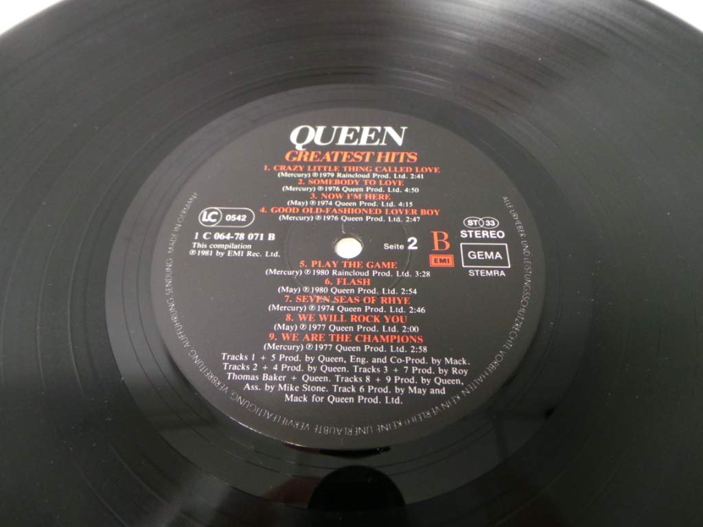 Queen - Greatest Hits 1981 - EMI EMTV30 - UK Press