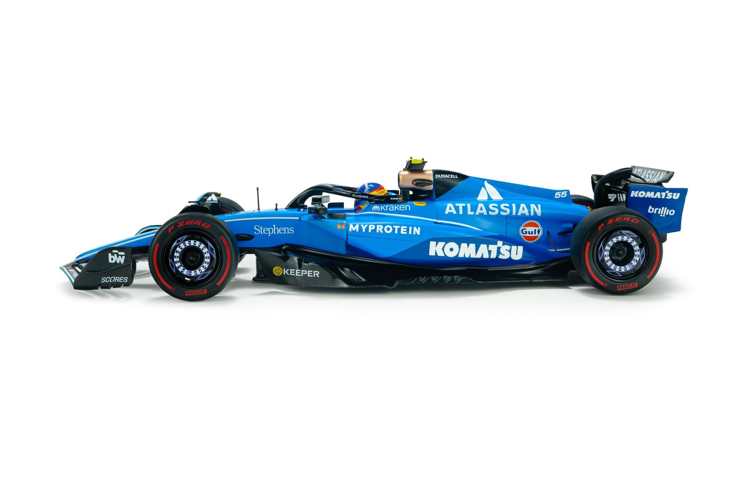 Solido Williams FW47#55 GP Australia 2025 - Formuła 1 Diecast model samochodu, samochód wyścigowy C.Sainz, szczegółowa miniatura sportów motorowych, niebieski, 1:18