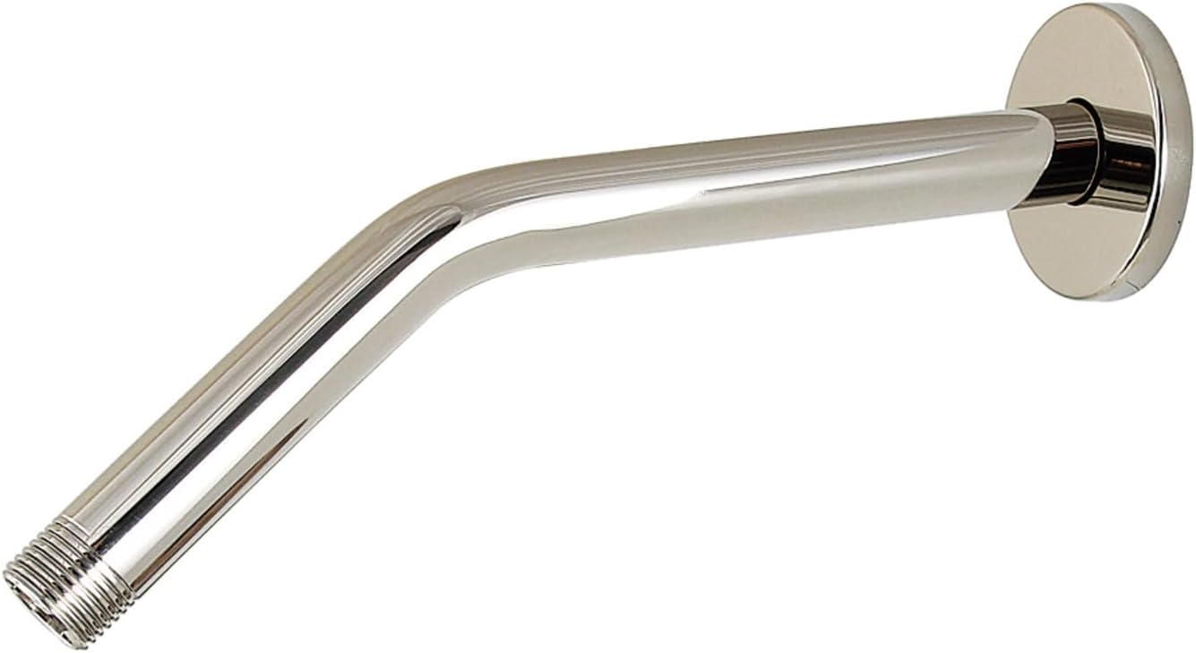 Kingston Brass K162R7 10-Inch Shower Arm with Round Flange in Brushed Brass