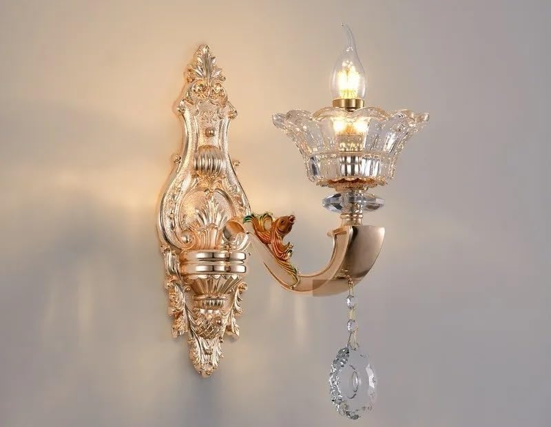 Suspension LED en Cristal Doré pour Sublimer la Décoration de Votre Salon