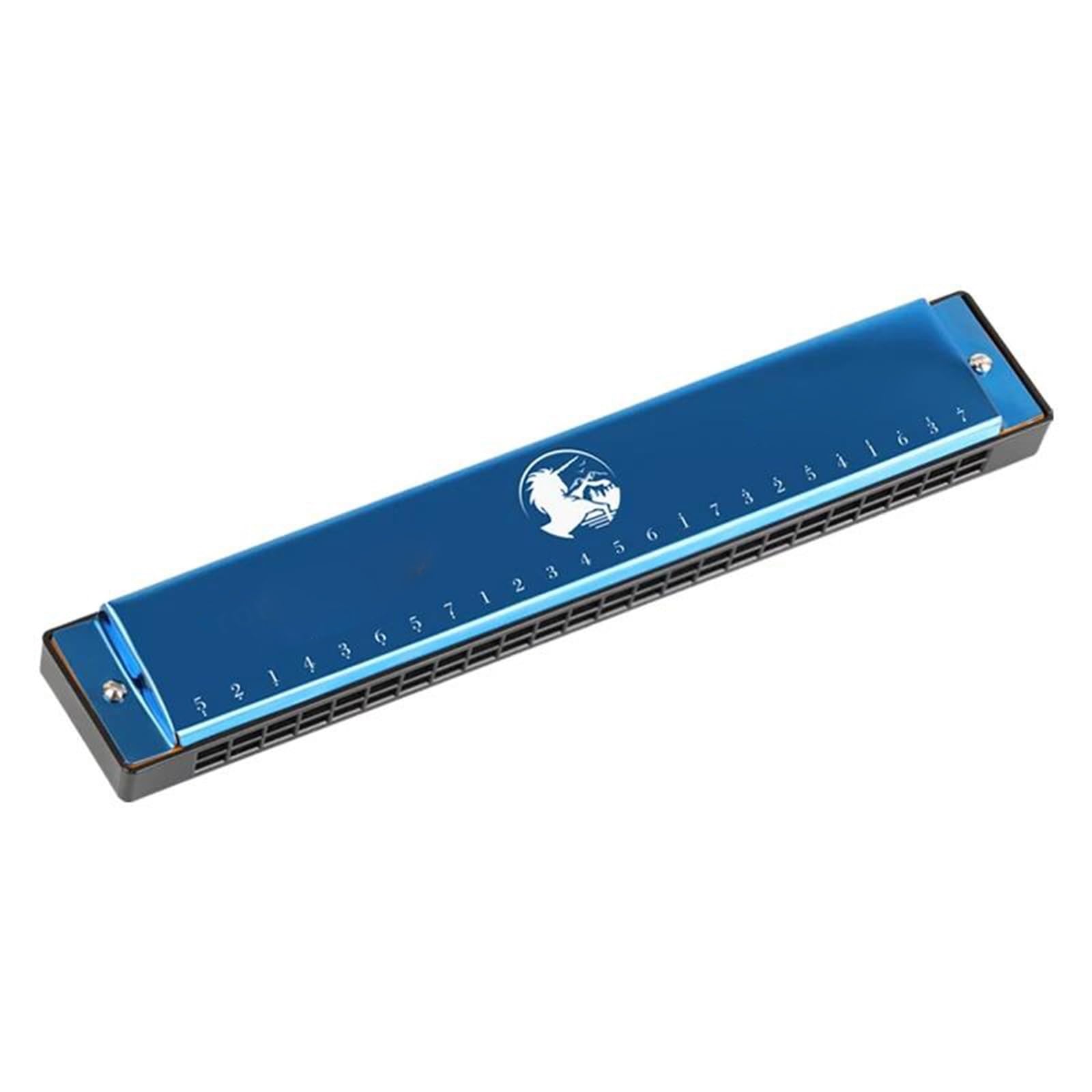Harmonica Diatonique Polyphonique 24 Trous En Do Pour Les Mélomanes(Voice Blue)