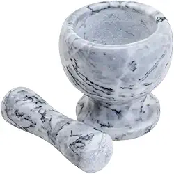 Pilão De Pedra Mármore Com Socador