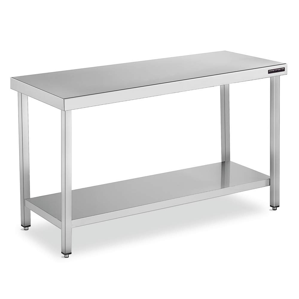 Mesa de Trabajo Central INOX - 800 x 700 x 850 mm - Maquinaria Bar Hostelería