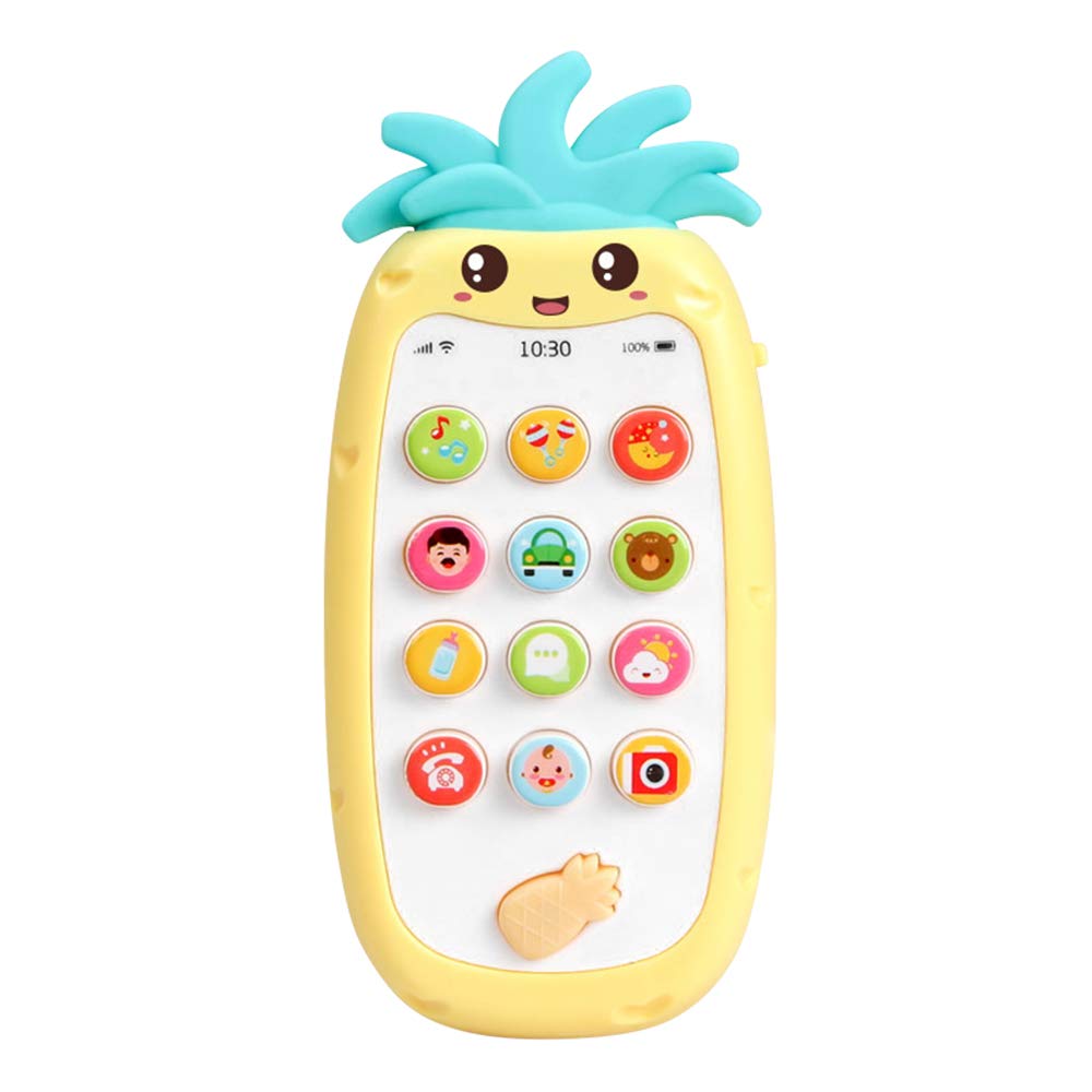 Docooler-1 Babies Silicone Mobile Phone Toy with Light Music & Sounds, 6 Months +