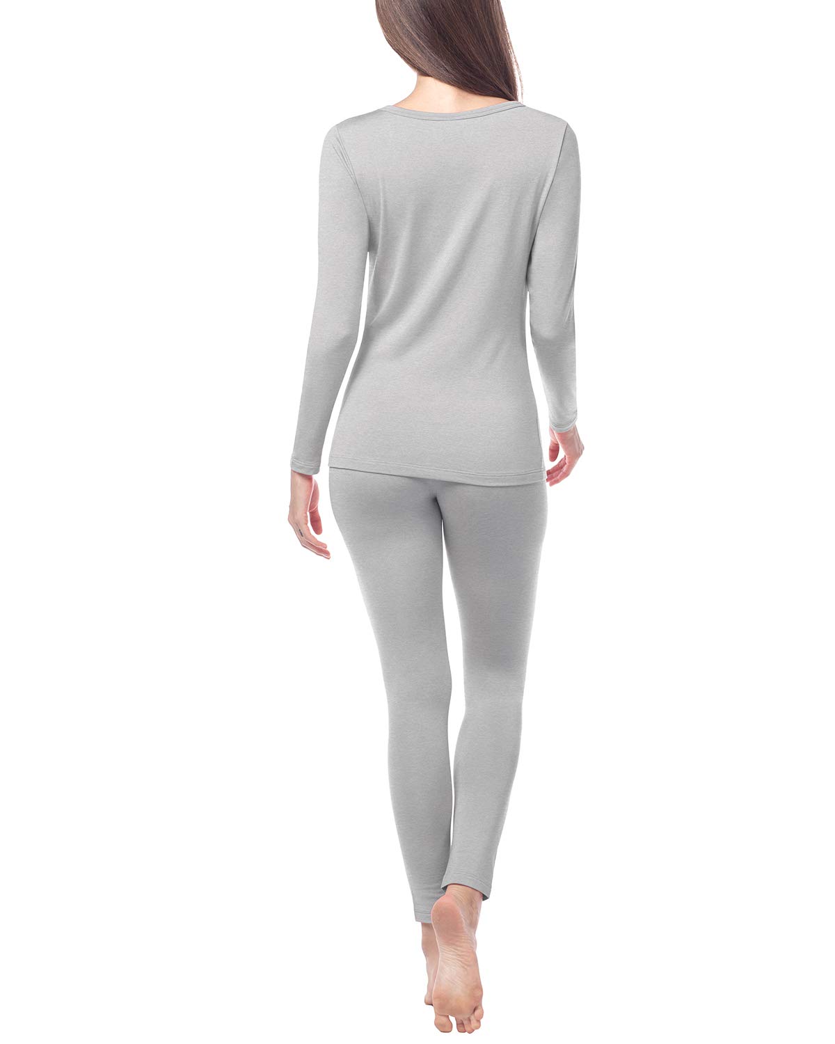 LAPASA Completo Termico Donna Fodera in Micropile Calore Base L17 - Abbigliamento Intimo Invernale Maglietta Pantaloni Calzamaglia Tuta Sci Trekking