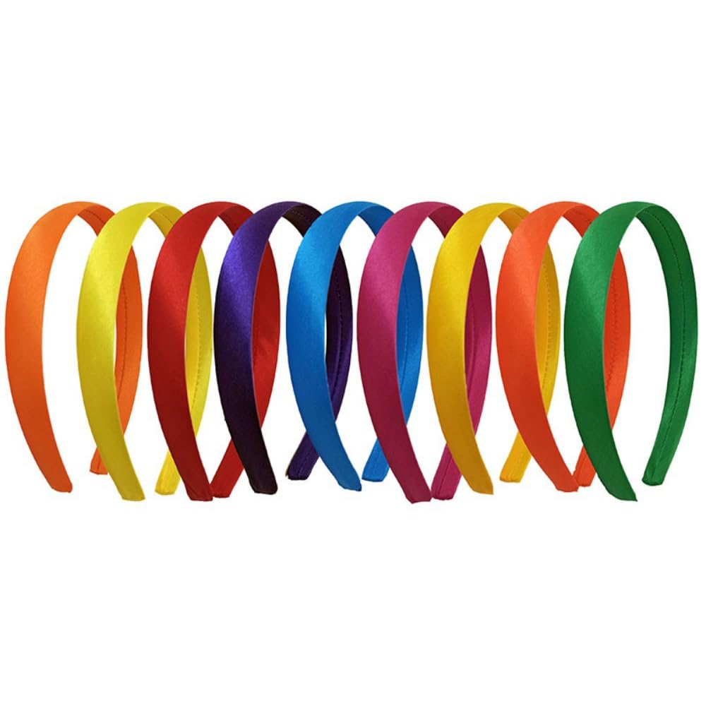 33 diademas de satén para mujer, 2 cm de ancho, diadema para el pelo, tocado para mujer y niña, accesorios para el cabello para fiestas, escenarios, vacaciones, yoga, lavado de cara, color aleatorio