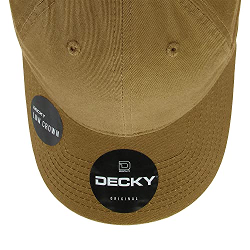 Decky Standard Relaxed Washed Cotton Caps, Coyote, One Size #TOP6