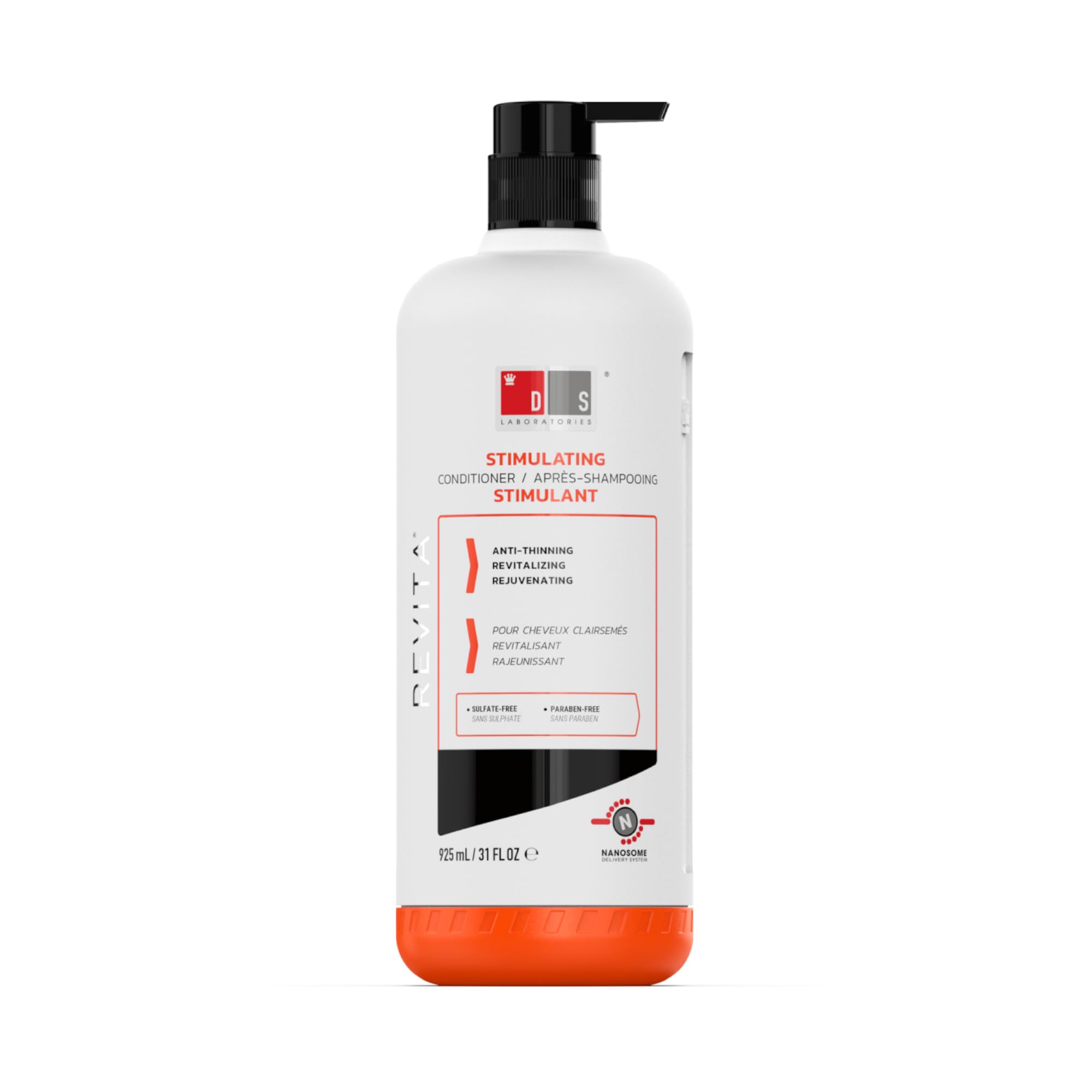 DS Laboratories - Revita odżywka do włosów osłabionych 925 ml, stymuluje wzrost włosów, wspomaga zwiększenie objętości włosów, gęstość i wzmacnia skórę głowy