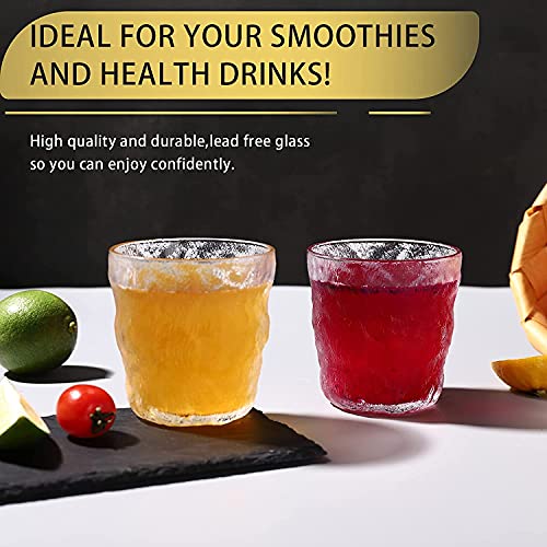Image of Premium 280 ML Water & Juice Drinking Glasses Set of 6 Vintage Glassware Set for Juice, Cocktail, Mocktail,Whisky All Beverages Everyday Uses for Gift (6, MT-05)