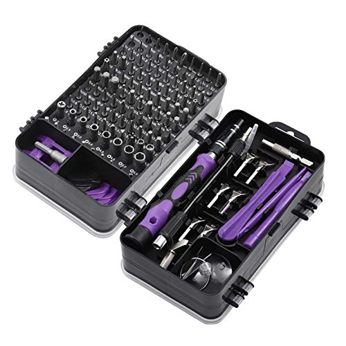 Schraubendreher-Set, 20 Zerlegen Zubehör + 115 Schraubendreher-Bits, 135/25 In 1 Bit Präzisions-Magnet-Schraubendreher Torx Bits Insulated