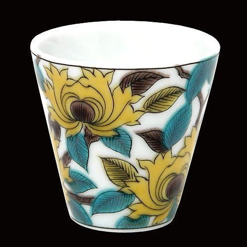 KUTANI YAKI(ware) Sake Cup Peony