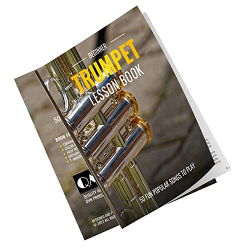 QMG Beginner Trumpet Lesson Book, Suitable for all Levels, Color Coded Notes, 50 Amazing & Popular...