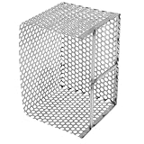 KICHOUSE Edelstahl Ablaufkorb Gitterkorb Gullyfilter Korb Rostfreier Stahl Feinmaschiger Filterkorb für Dachrinnen Bodenabläufe und Abflüsse Robust Einfach zu Montieren Vielseitig für