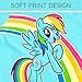 My Little Pony Rainbow Dash Big Girls T-Shirt Aqua Blue 10-12