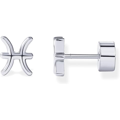 PAVOI 14K Gold Plated 925 Sterling Silver Posts Zodiac Sign Flat Back Earring Studs | Birthday Gift for Women | Astrology Earring Pair