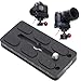 iShoot Metal 80mm Quick Release Plate for Large Camera Body with Battery Grip, Compatible with Canon EOS 1D 1Ds 1DX Series Nikon D1 D2 D3 D4 D5 D6 Series and 39mm Arca-Swiss Fit Tripod Head Clamp