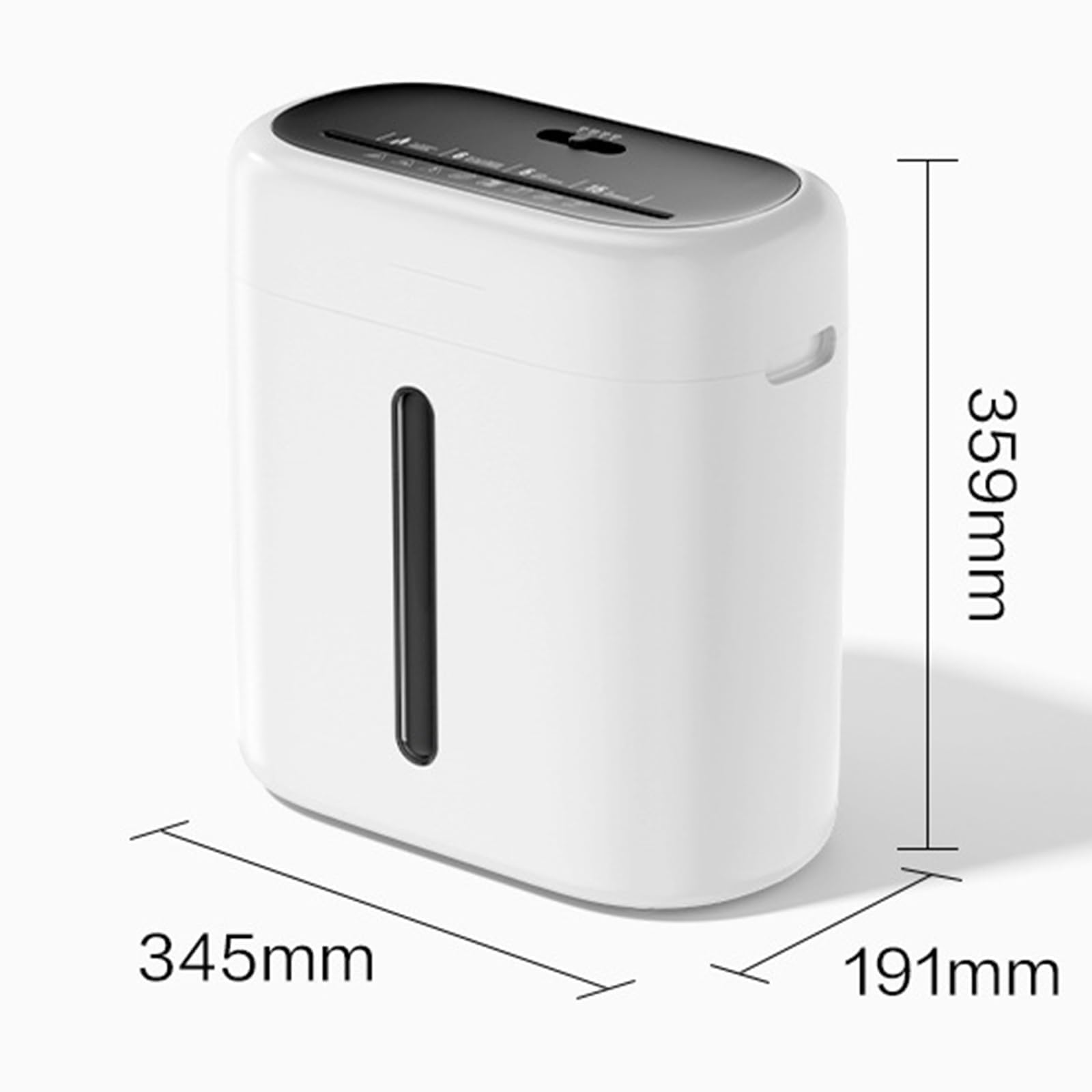 QUTBAG Distruggidocumenti con Alimentazione Automatica, Distruggidocumenti con Taglio Incrociato da 6 Fogli, capacità barile Carta da 15 Litri, Distruggi Carte di Credito/Punti Metallici/Clip