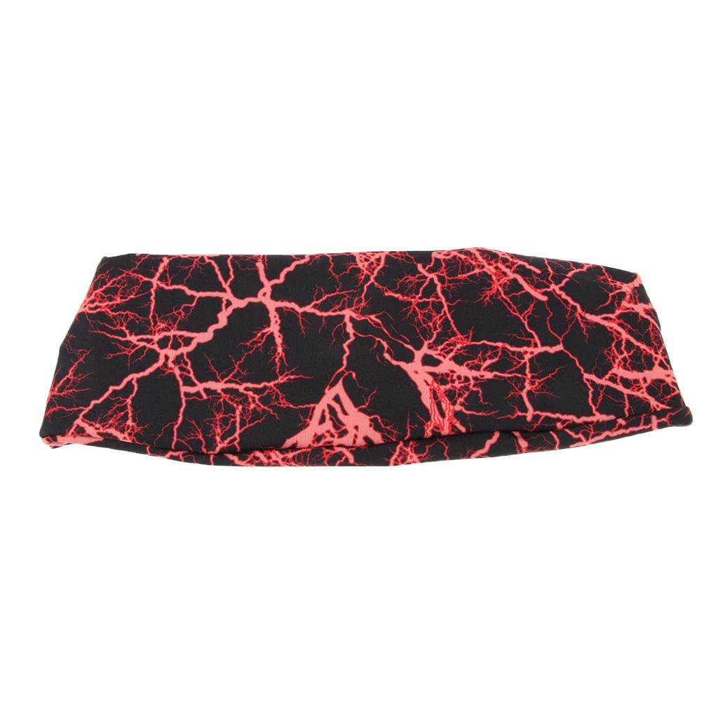 LOSA Elastic Sports Sweatbands Moisture Wicking Outdoor Hair Headband Red-image-6