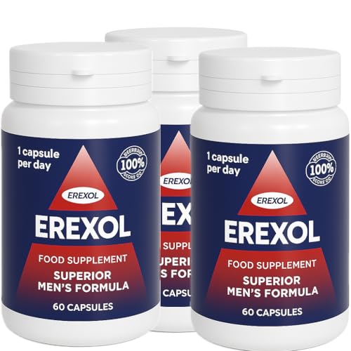 ErexoI Natürlicher Komplex aus Pflanzenextrakten und Maca Nahrungsergänzungsmittel 60 Kapseln (3)