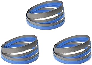 Set of 3 SK5 Band Saw Blades, 2240 mm x 13 mm x 0.5 mm x 6TPI – Wood Metal Plastic PVC Foam Cutting