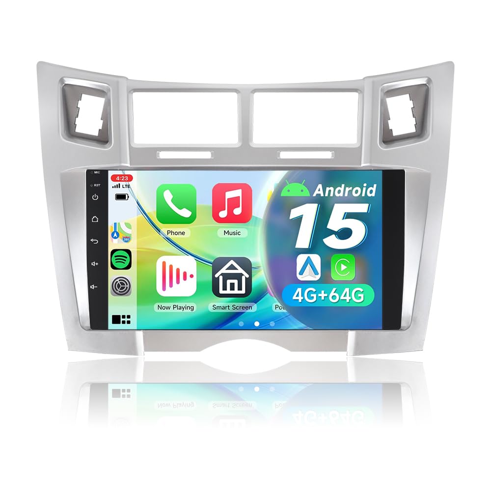 9" Autoradio Android 15 pour Toyota Yaris XP90 2005-2010 4+64 Go