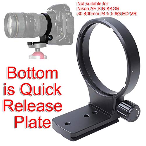 iShoot Tripod Mount Ring for Nikon AF 80-400mm f/4.5-5.6D ED VR, Lens Collar